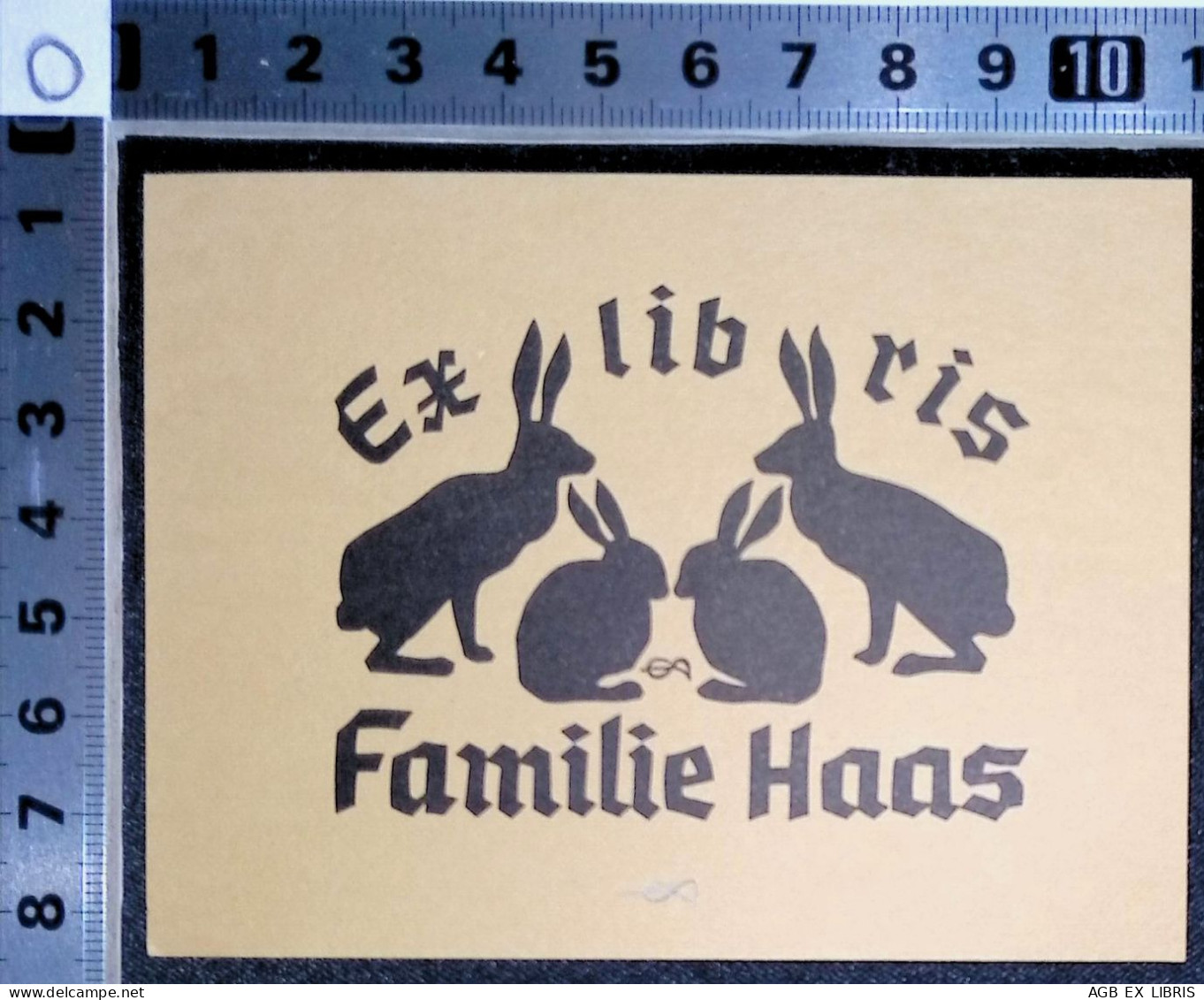 EX LIBRIS ERICH AULITZKY Per FAMILIE HAAS L27bis-F02 EXLIBRIS Opus 21 - Ex Libris