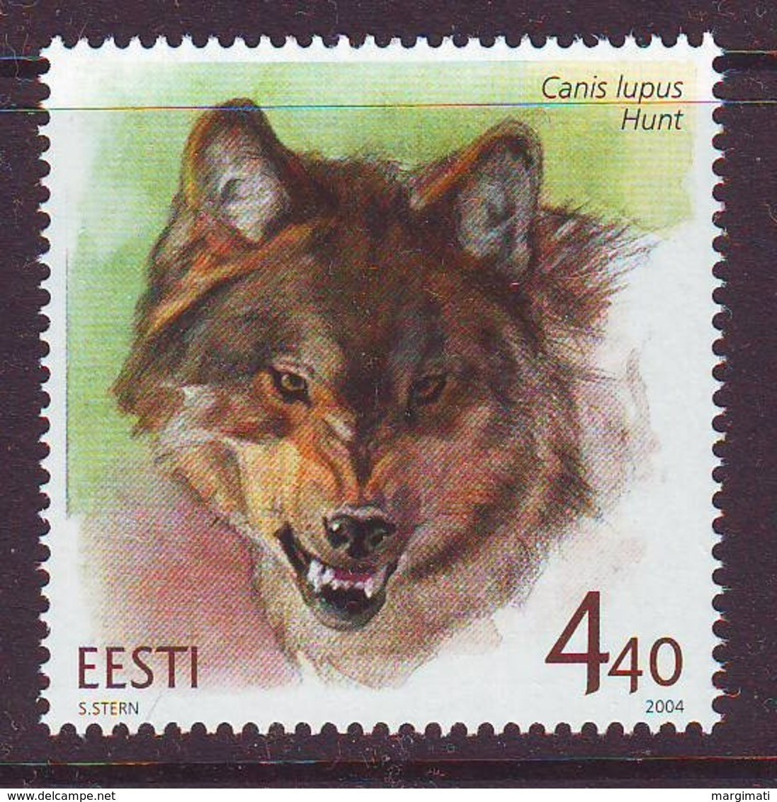 Estland 2004.  Estonian Fauna - The Grey Wolf. MNH. Pf. - Estonia