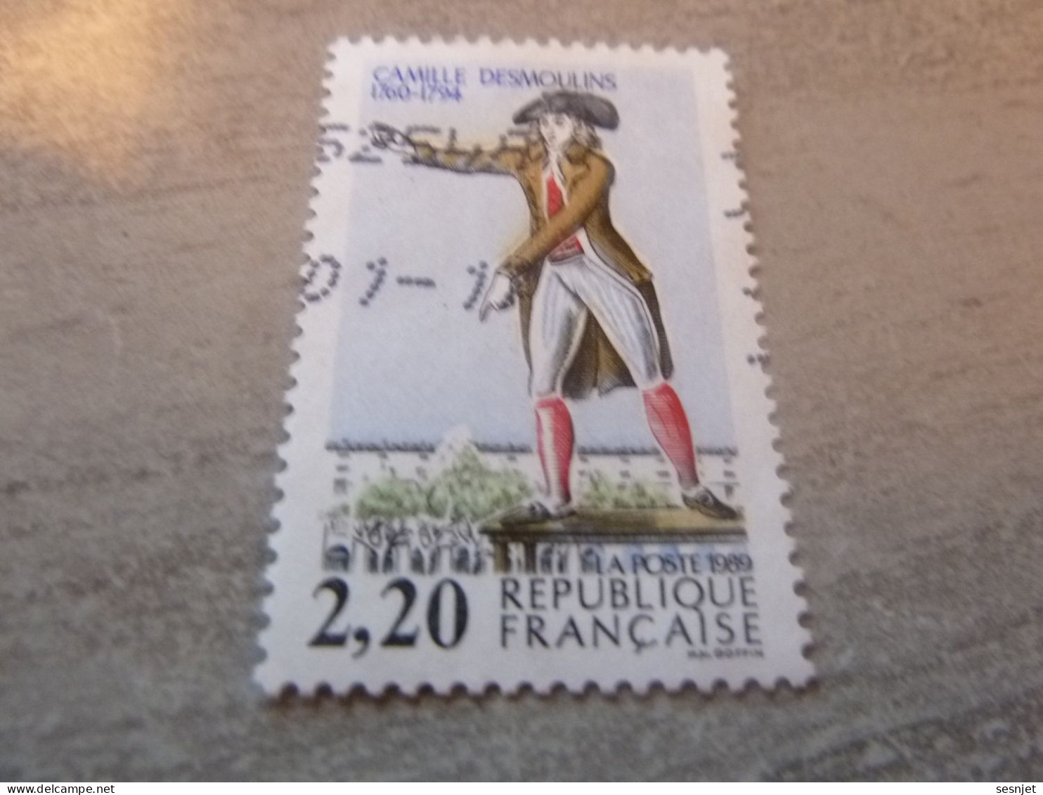Camille Desmoulins (1760-1794) Avocat Et Journaliste - 2f.20 - Yt 2594 - Multicolore - Oblitéré - Année 1989 - - Usados