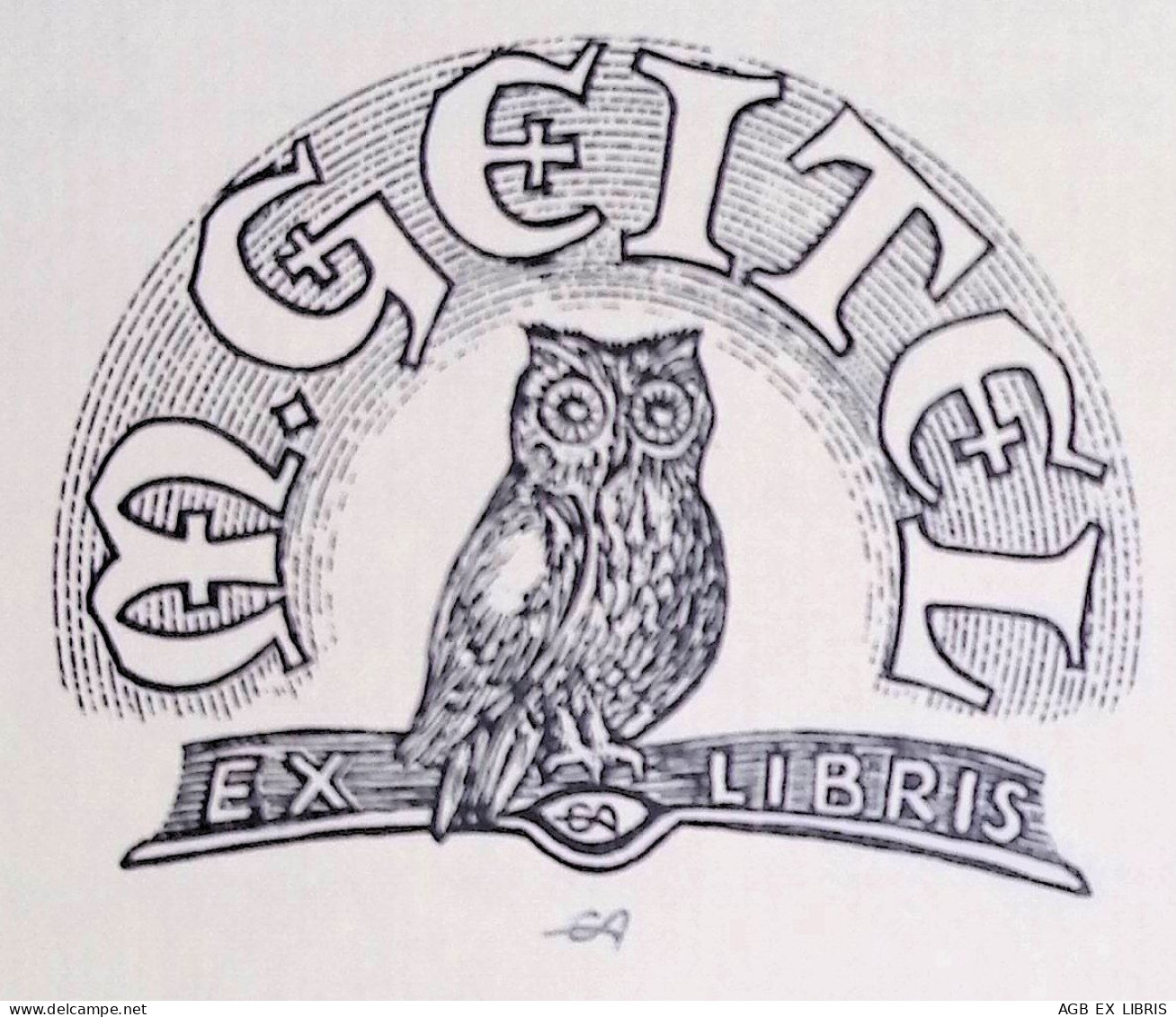 EX LIBRIS ERICH AULITZKY Per M. GEITEL L27bis-F02 EXLIBRIS Opus 24 - Ex-libris