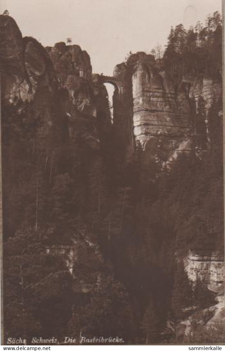 19647 - Königstein - Sächs. Schweiz - Basteibrücke - Ca. 1935 - Koenigstein (Saechs. Schw.)