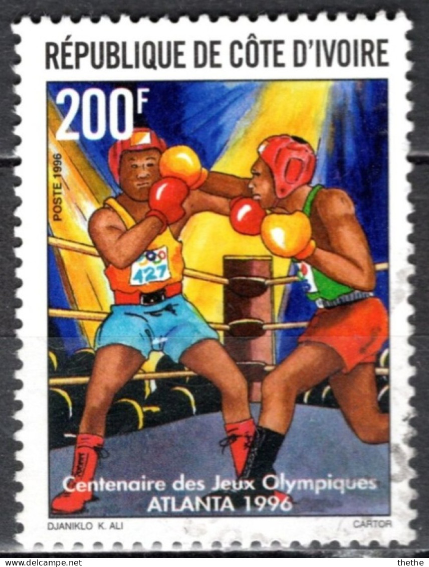 COTE D'IVOIRE - Boxeurs - Centenaire Des Jeux Olympiques ATLANTA 1996 - Boksen