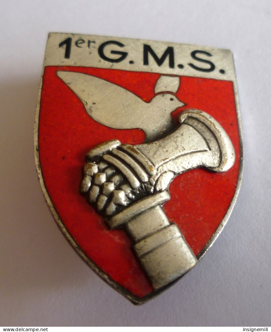 INSIGNE 1° GMS 1° Groupement De Missiles Stratégiques , BA 200 - Email - DRAGO PARIS A 999 - Luchtmacht