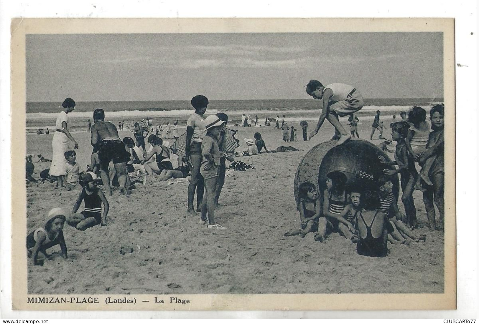 Mimizan-Plage (40) : GP D'exercice Physique Avec Un Ballon Sur La Plage à Marée Basse En 1936 (animé) PF. - Mimizan Plage