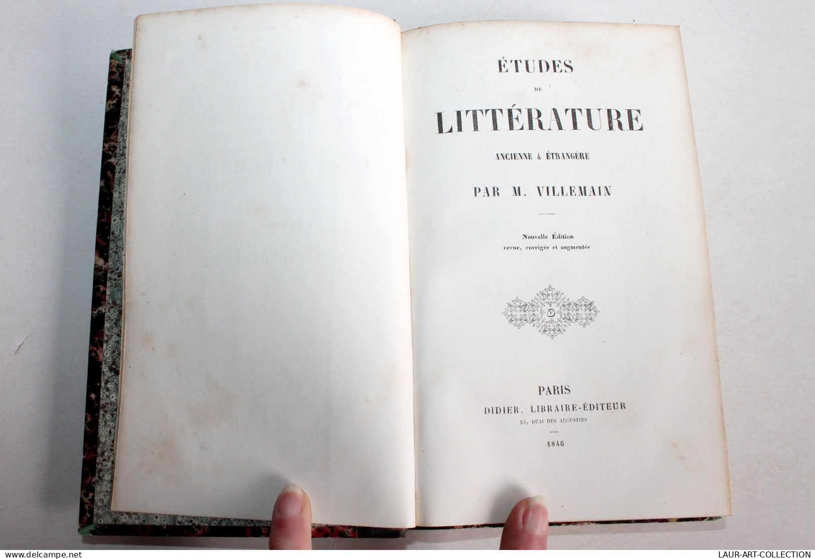 ETUDES DE LITTERATURE, ANCIENNE Et ETRANGERE De VILLEMAIN, NOUVELLE EDITION 1846 / ANCIEN LIVRE XIXe SIECLE (1803.56) - 1801-1900