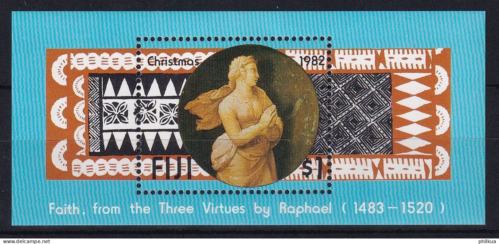 MiNr. (474) Block 4 Fidschi-Inseln 1982, 22. Nov. Weihnachten - Postfrisch/**/MNH - Fiji (1970-...)