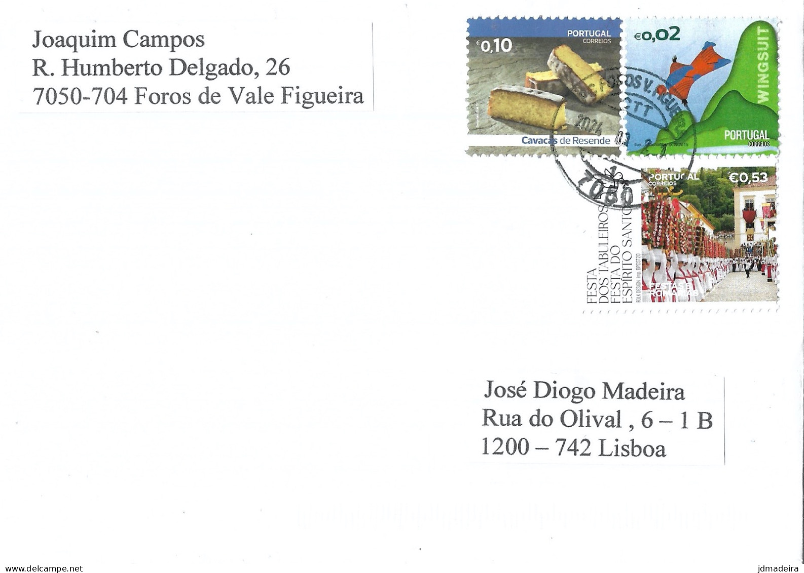 Portugal Cover Holy Spirit Stamp - Storia Postale