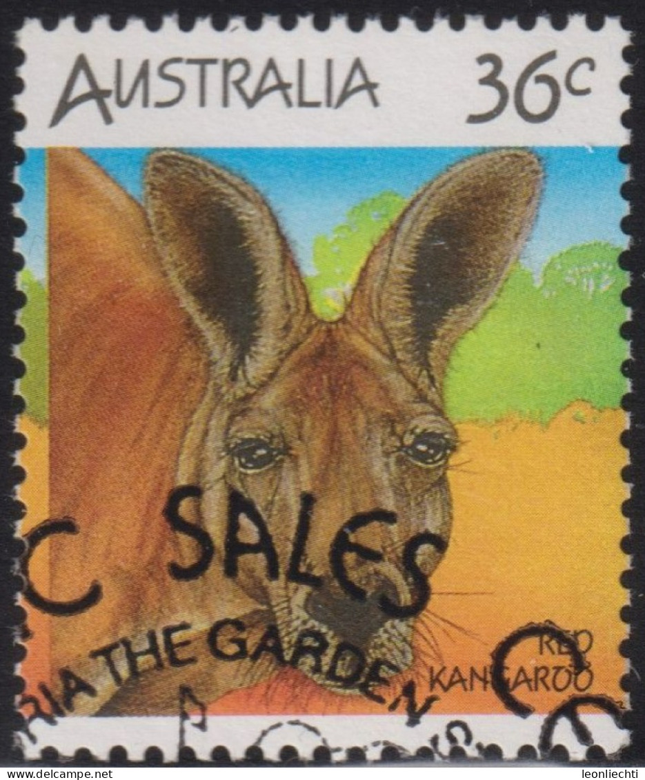 1986 Australien ° Mi:AU 988, Sn:AU 992a, Yt:AU 964, Sg:AU 1023, Un:AU 1015, Sev:AU 1029, Red Kangaroo (Osphranter Rufus) - Oblitérés