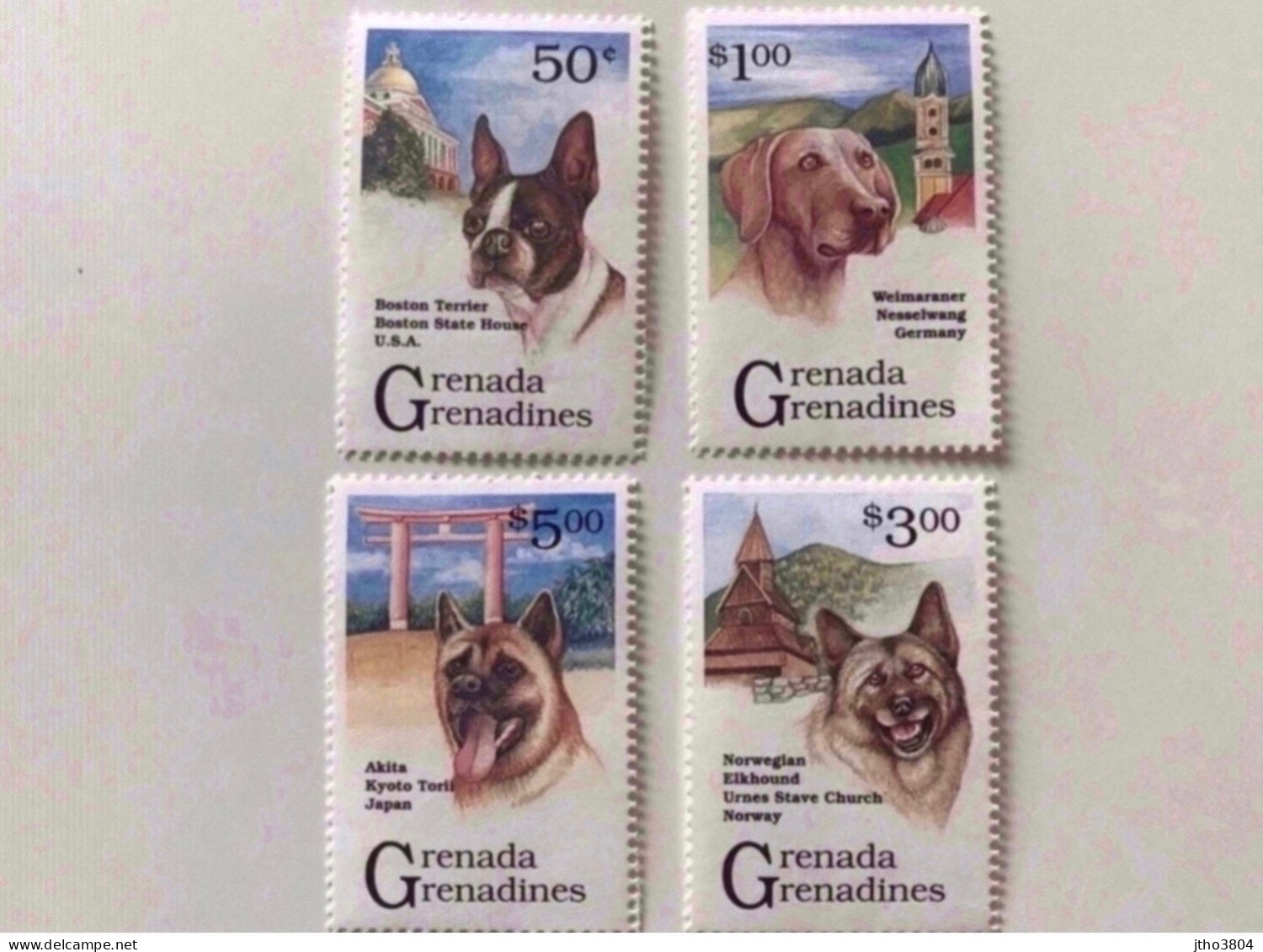 GRENADA GRENADINES 1993 4 V Neuf ** MNH YT 1396 / 99 Mi 1664 : 1671 Cane Chien Dog Perro Hund - Dogs
