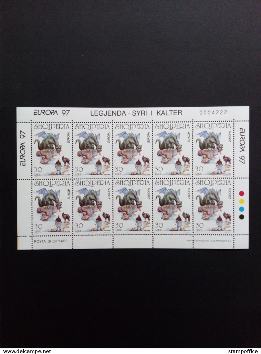 ALBANIEN MI-NR. 2619-2620 POSTFRISCH(MINT) KLEINBOGENSATZ EUROPA 1997 SAGEN Und LEGENDEN DAS AZURBLAUE AUGE - 1997