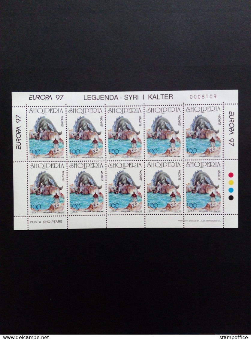 ALBANIEN MI-NR. 2619-2620 POSTFRISCH(MINT) KLEINBOGENSATZ EUROPA 1997 SAGEN Und LEGENDEN DAS AZURBLAUE AUGE - 1997