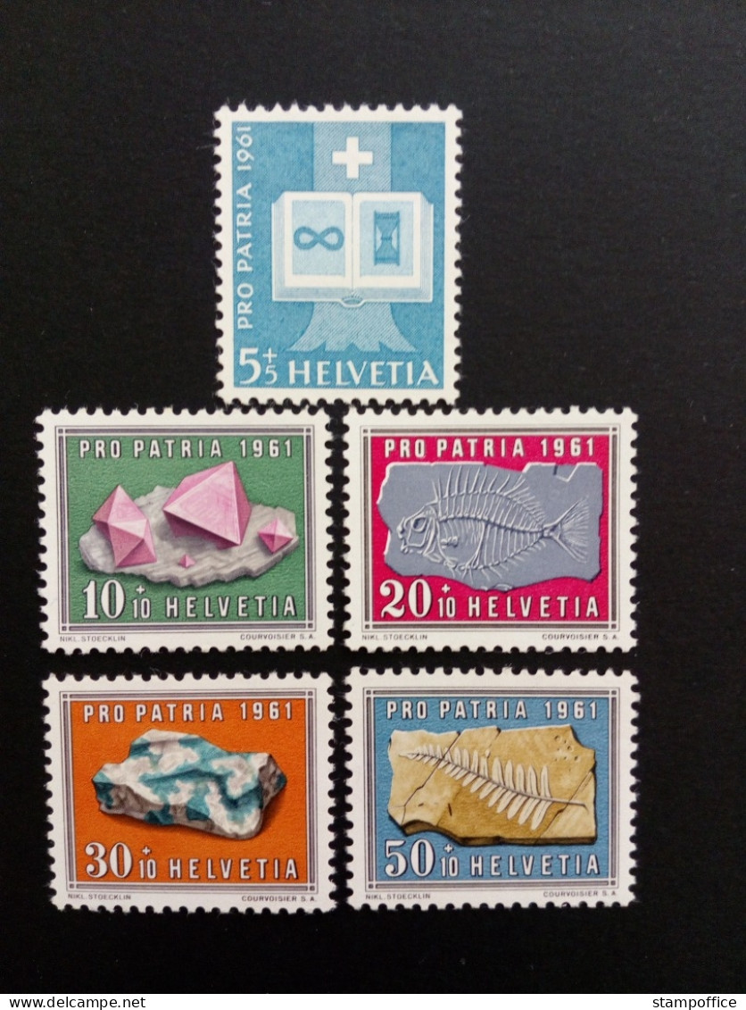 SCHWEIZ MI-NR. 731-735 POSTFRISCH(MINT) PRO PATRIA 1961 MINERALIEN (IV) - Ongebruikt