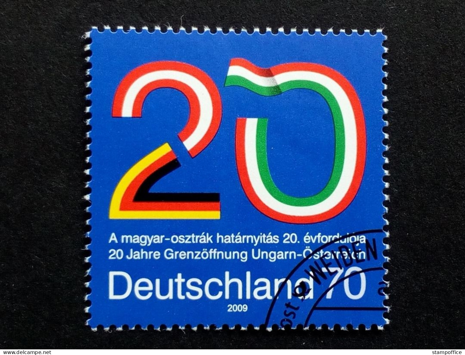 DEUTSCHLAND MI-NR. 2759 GESTEMPELT(USED) MITLÄUFER 2009 GRENZÖFFNUNG Zwischen UNGARN Und ÖSTERREICH - Ideas Europeas