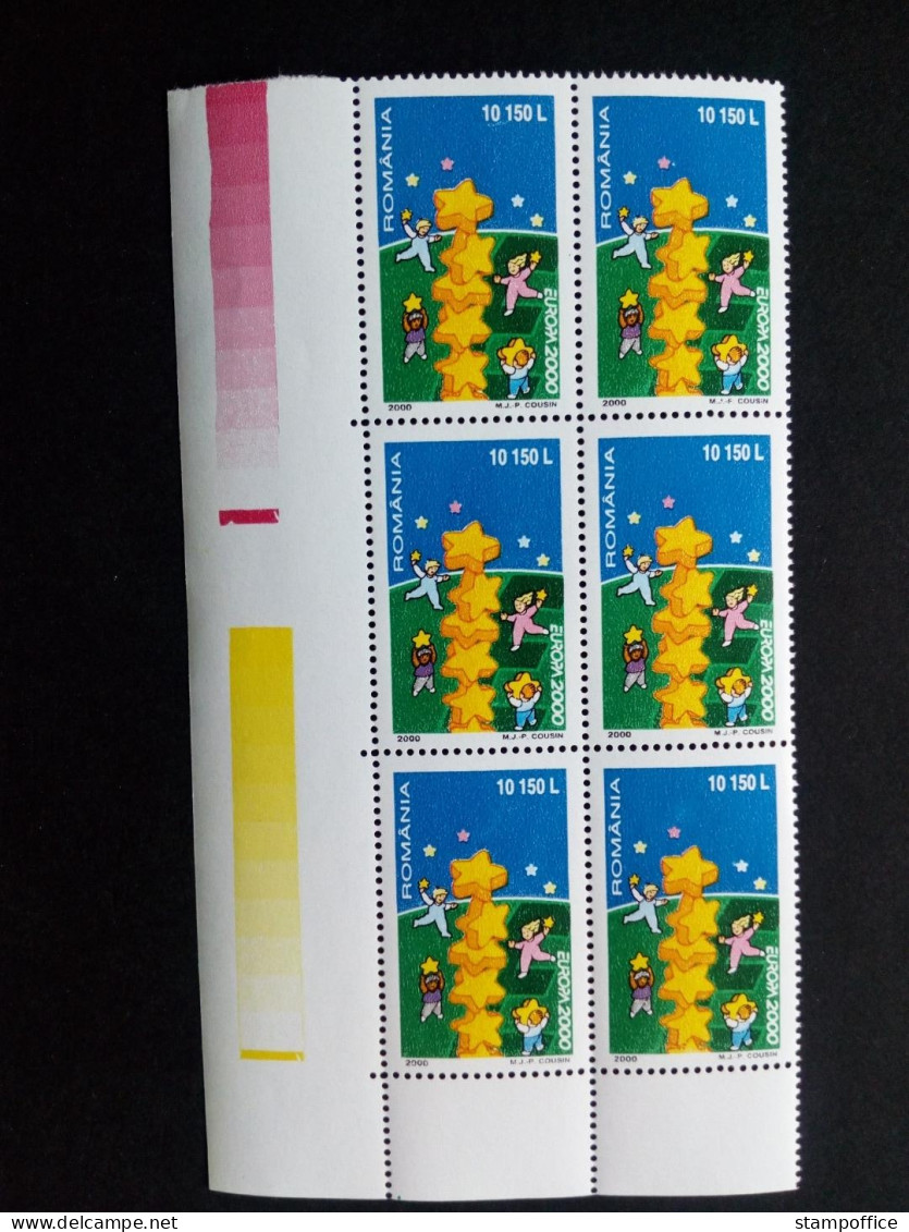 RUMÄNIEN MI-NR. 5487 POSTFRISCH(MINT) 6er BLOCK EUROPA 2000 STERNE - 2000