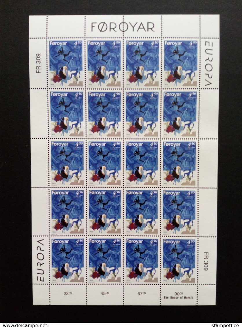 FÄRÖER MI-NR. 317-318 POSTFRISCH(MINT) KLEINBOGENSATZ EUROPA 1997 SAGEN Und LEGENDEN - 1997