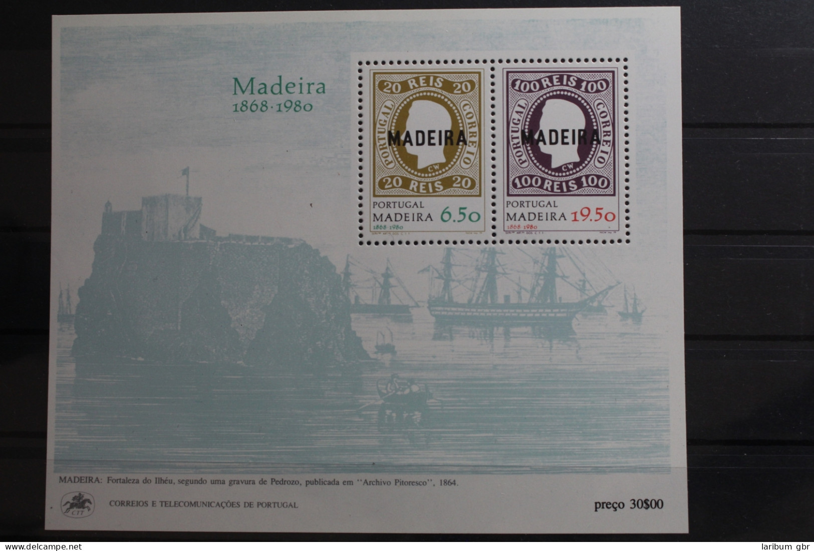 Portugal Madeira Block 1 Mit 62-63 Postfrisch #TC265 - Madeira