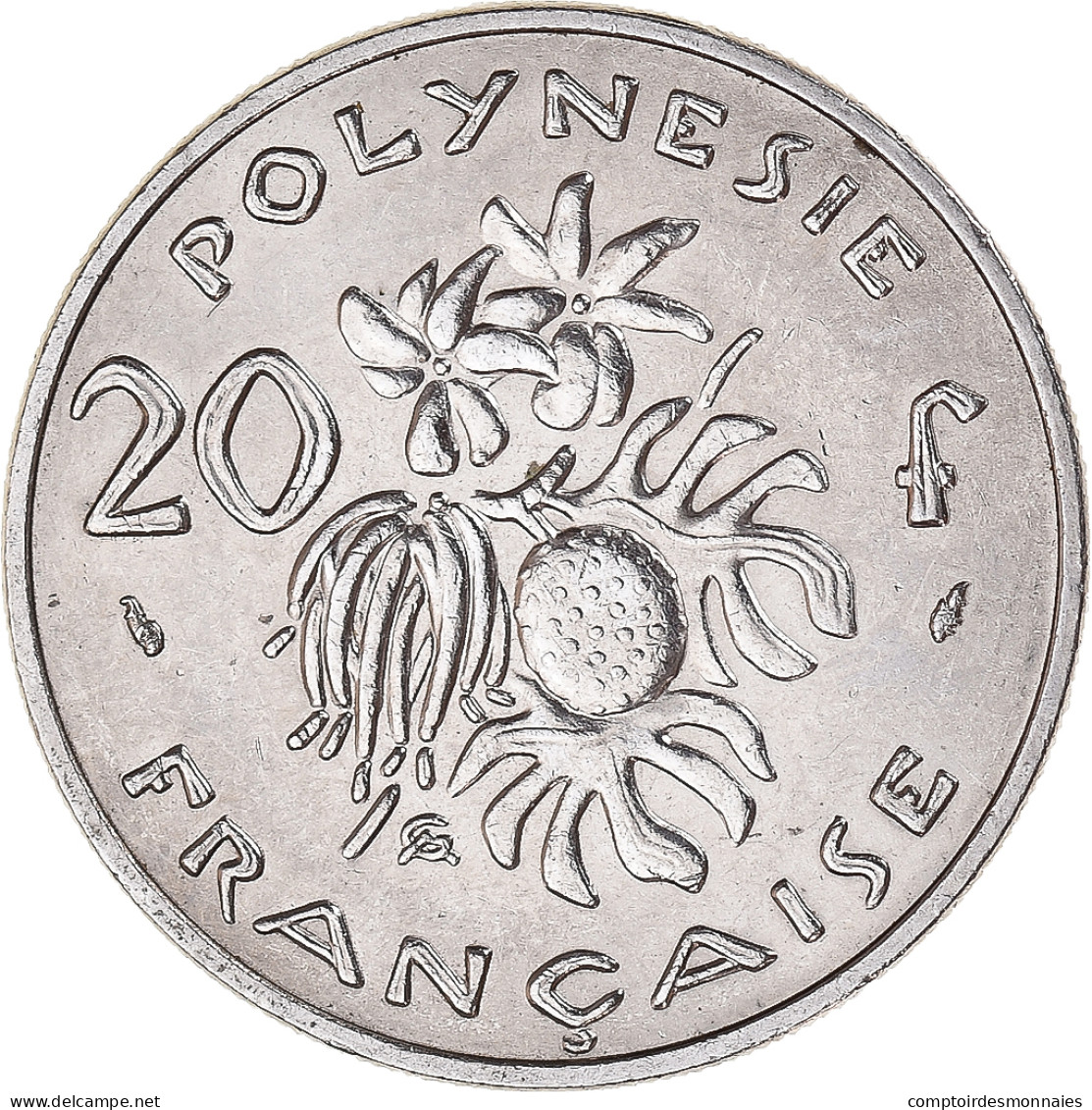 Monnaie, Polynésie Française, 20 Francs, 1977, Paris, TTB+, Nickel, KM:9 - Polynésie Française