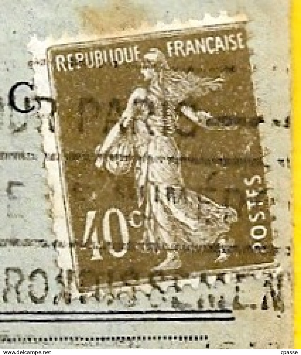 1926 Lettre Avec Timbre Semeuse YT 193 Seul Sur Lettre à En Tête Contentieux Européen 75009 Paris Vers Bonneval - Brieven En Documenten