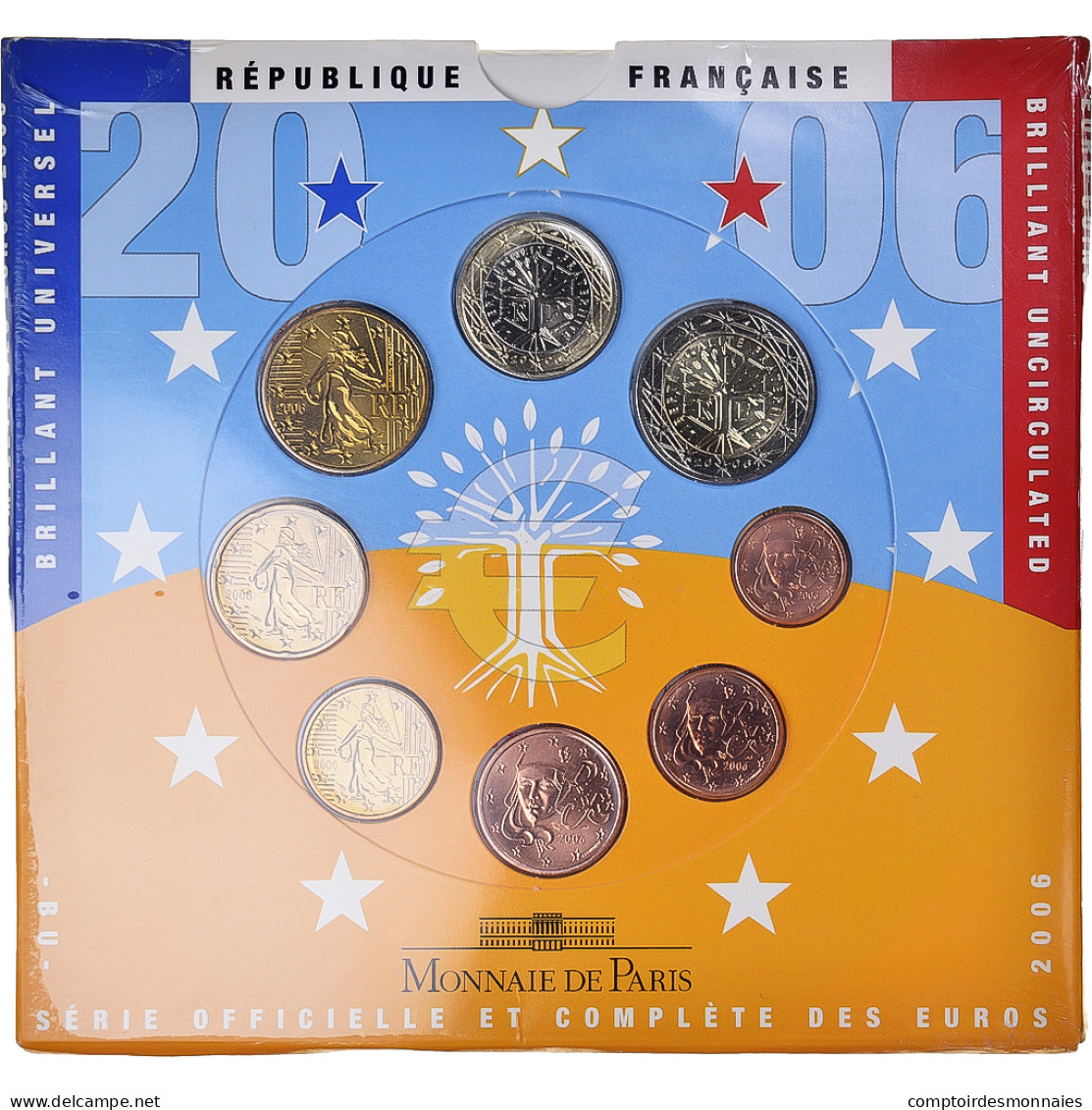 France, Monnaie De Paris, Euro-Set, 2006, BU, FDC - France