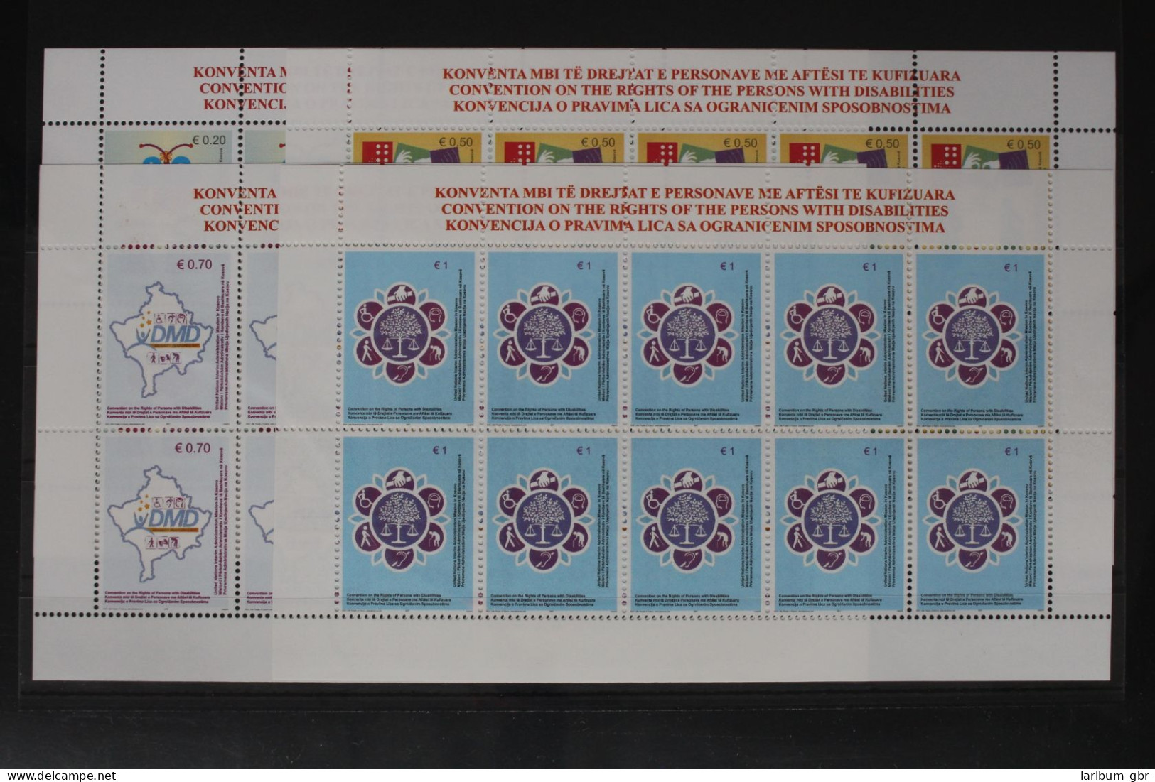 Kosovo 64-67 Postfrisch 4 Kleinbögen, Menschen Mit Handicap #WW787 - Kosovo