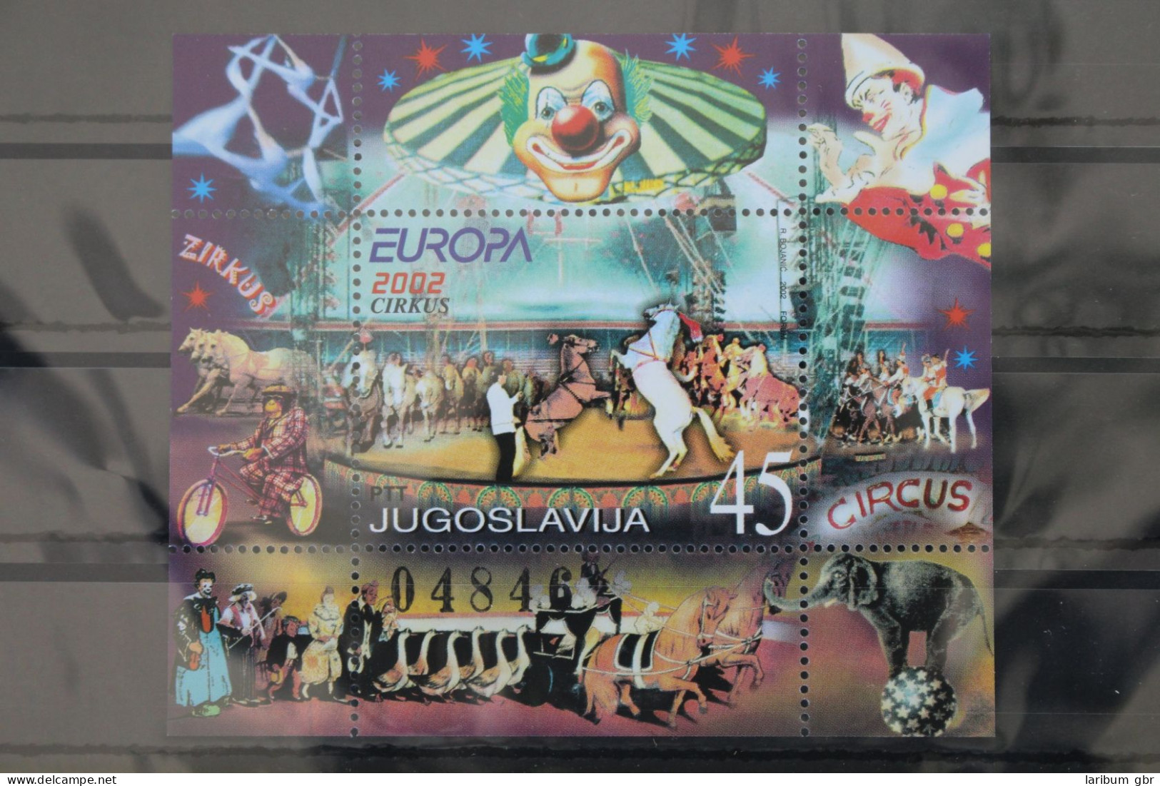 Jugoslawien Block 53 Mit 3078 Postfrisch Europa Zirkus #WK748 - Andere & Zonder Classificatie