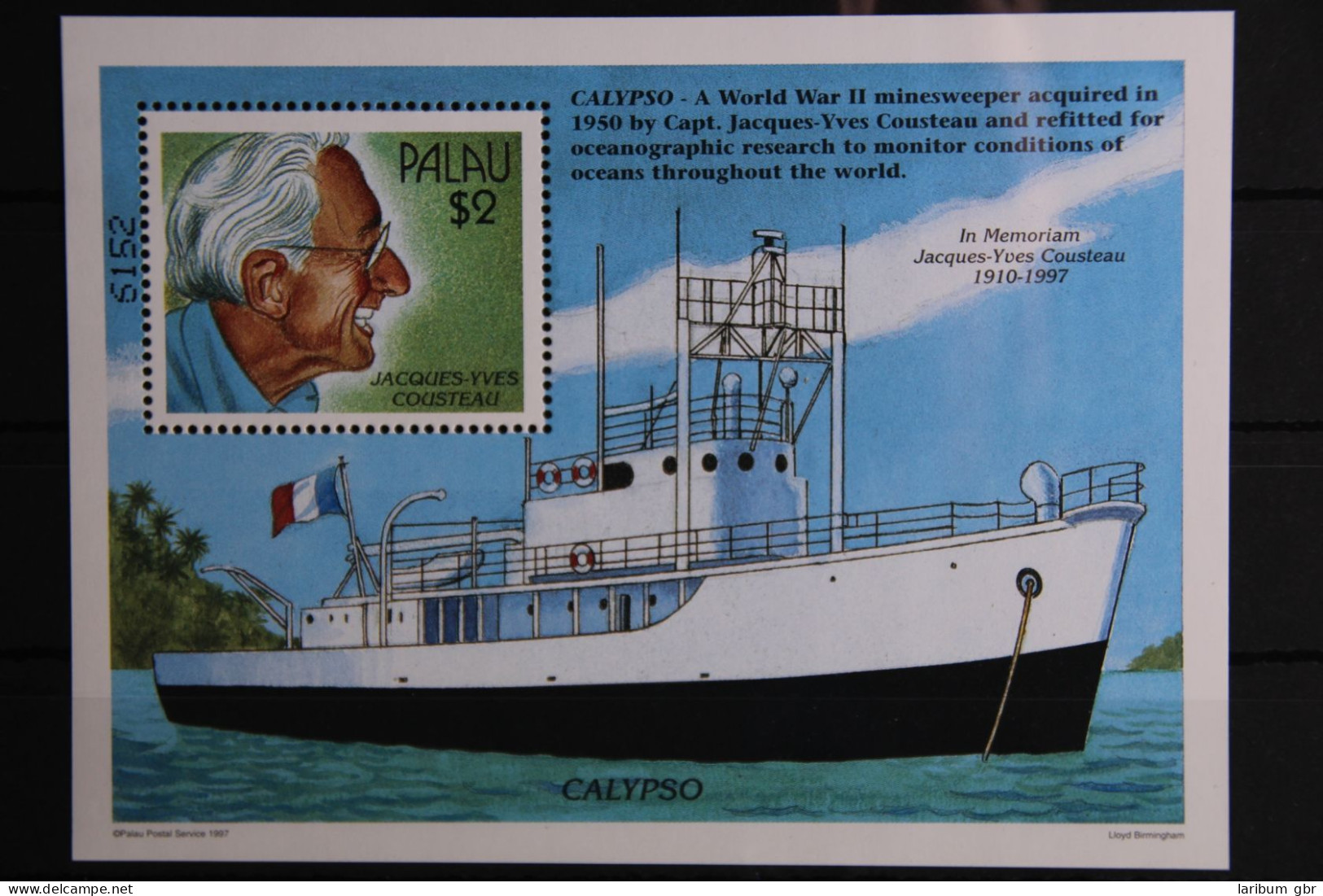 Palau Block 57 Mit 1239 Postfrisch Schifffahrt #FU788 - Palau