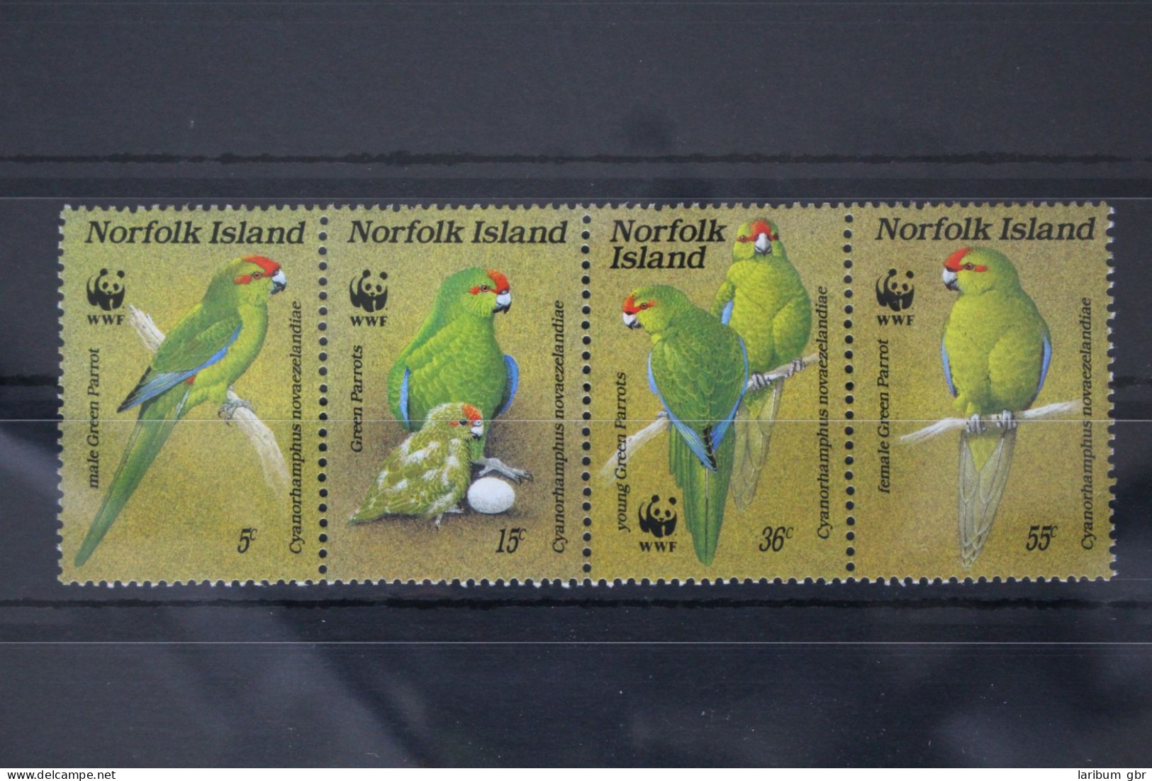 Norfolk Inseln 421-424 Postfrisch Viererstreifen Vögel #WX299 - Isla Norfolk