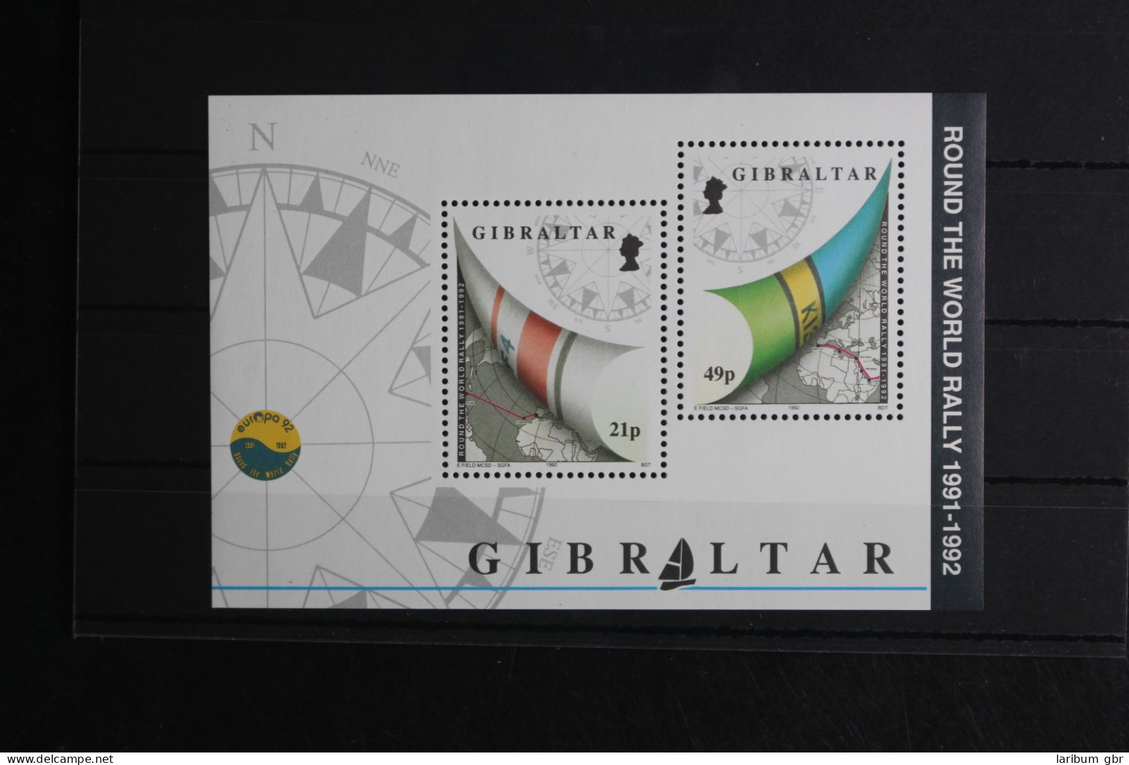 Gibraltar Block 17 Mit 645 Postfrisch Schifffahrt #FU934 - Gibraltar