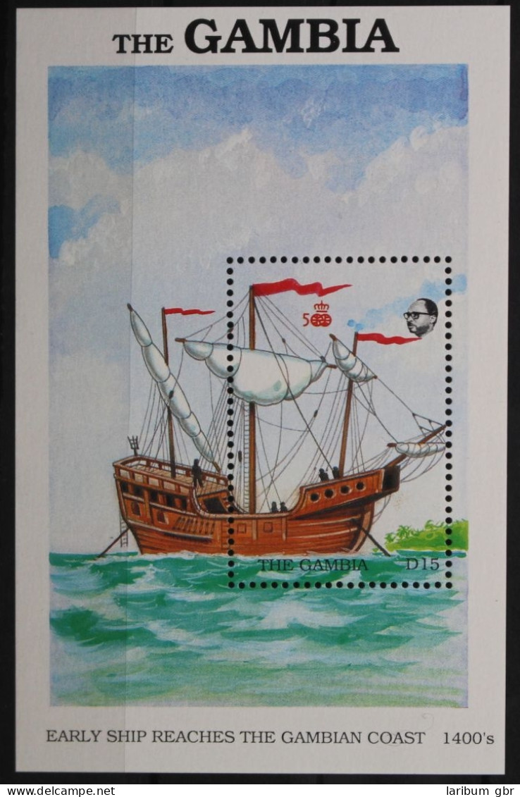 Gambia Block 57 Mit 817 Postfrisch Schifffahrt #FU807 - Gambia (1965-...)