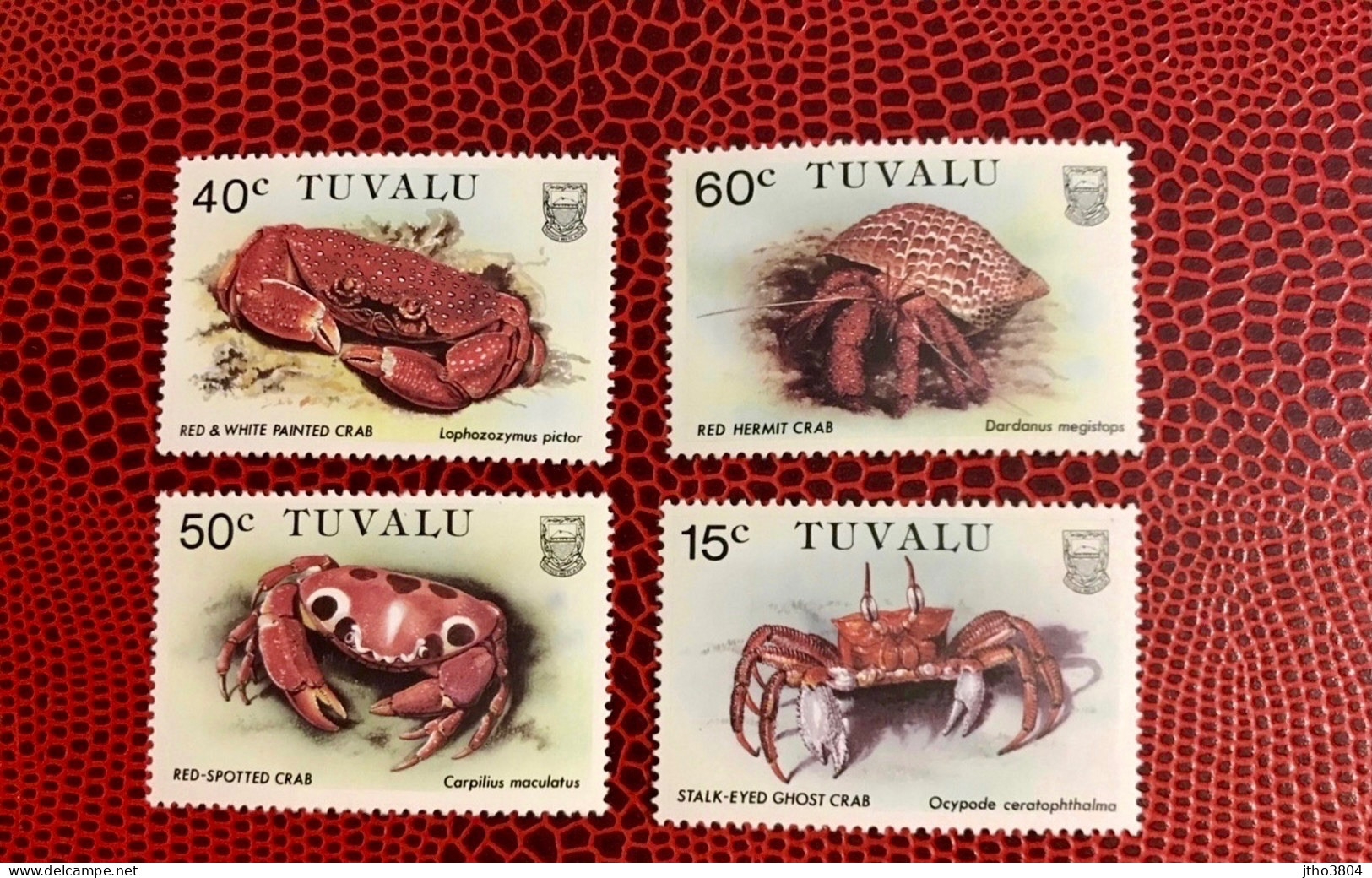 TUVALU 1986 Complete 4v Neuf MNH ** Mi 355 / 358 Marine Life Crabe Crabs Crustaceans - Crustaceans