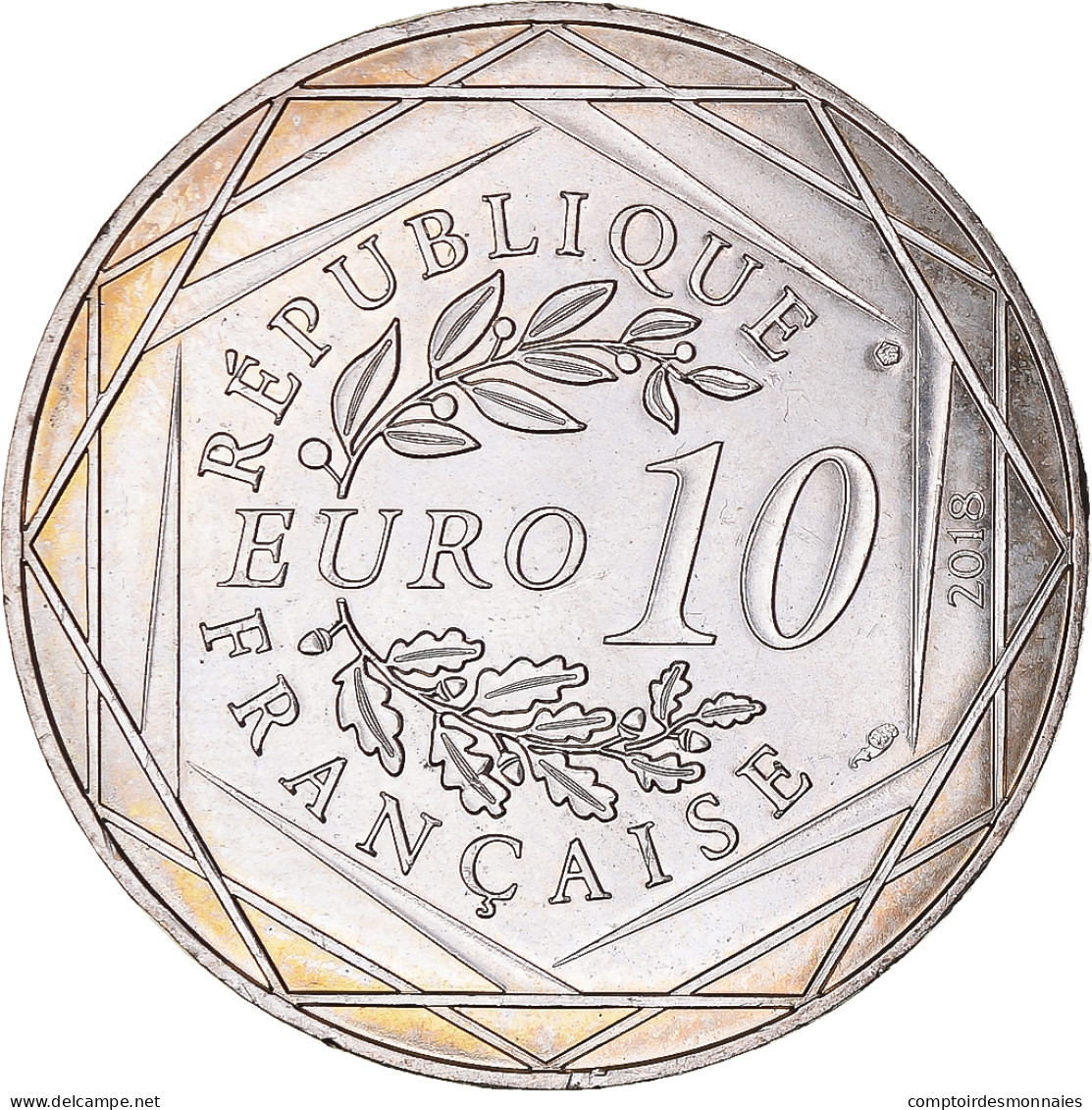 France, 10 Euro, Mickey Un Tour De Loire, 2018, FDC, Argent - France