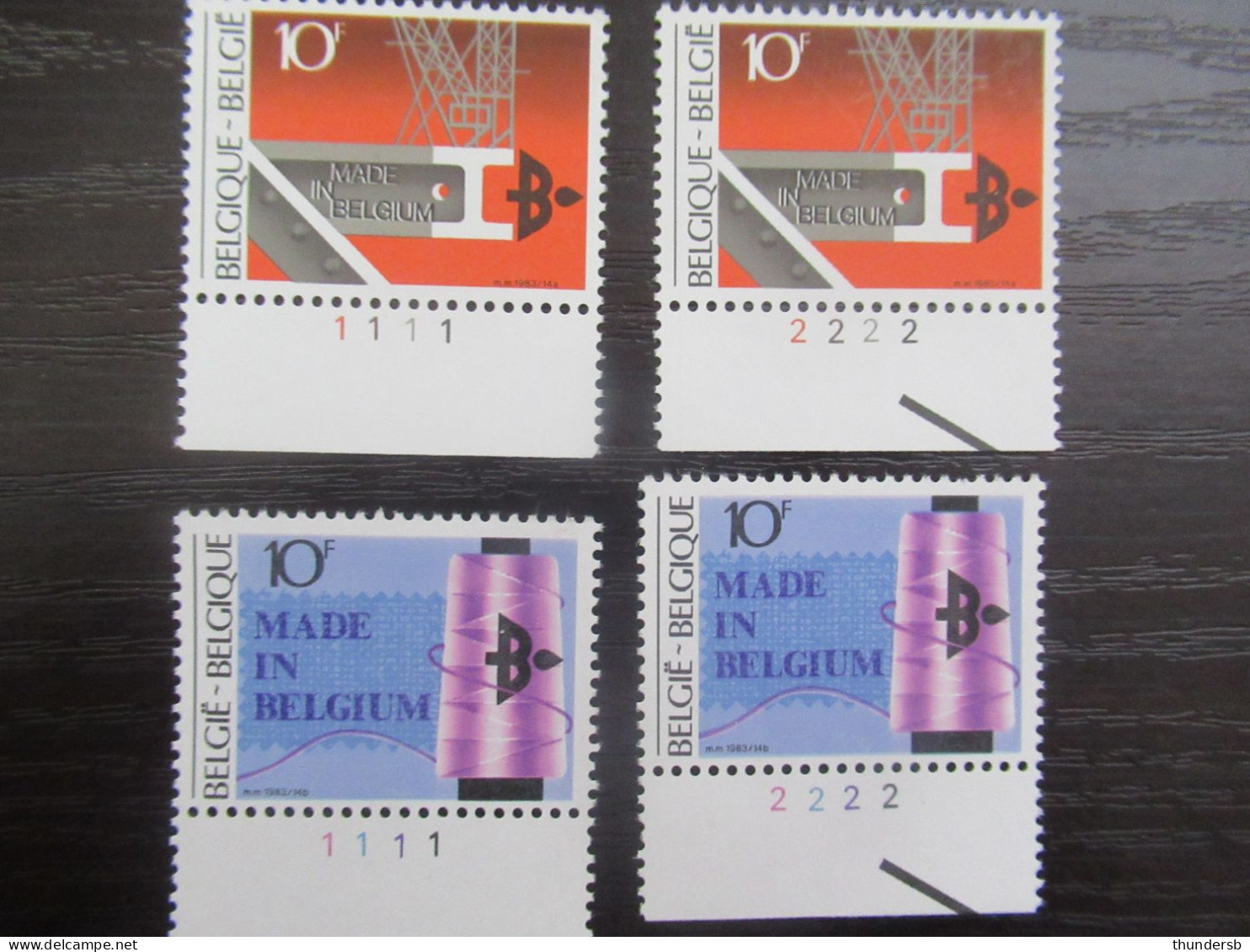 2103/05 'Belgische Uitvoer' - Postfris ** - Volledige Set Plaatnummers - 1981-1990