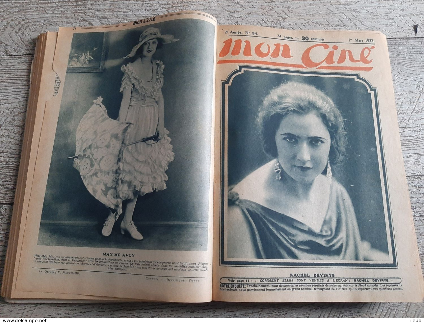 Reliure Mon Ciné 1923 Du N°49 Au 72 Cinéma Film - 1900 - 1949