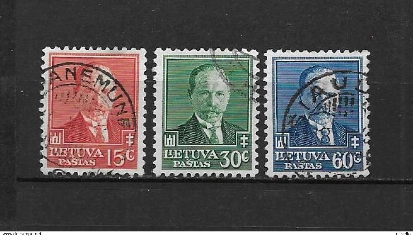 LOTE 1420   ///   LITUANIA 1934  YVERT Nº: 340/342    ¡¡¡ OFERTA - LIQUIDATION - JE LIQUIDE !!! - Lithuania