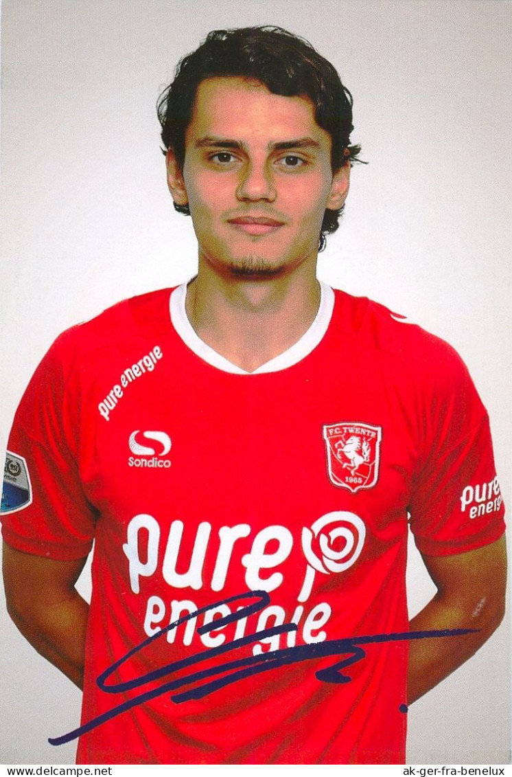 Fußball-Autogrammkarte AK Enes Ünal FC Twente Enschede 16-17 Manchester City KRC Genk NAC Breda Getafe Real Valladolid - Autogramme