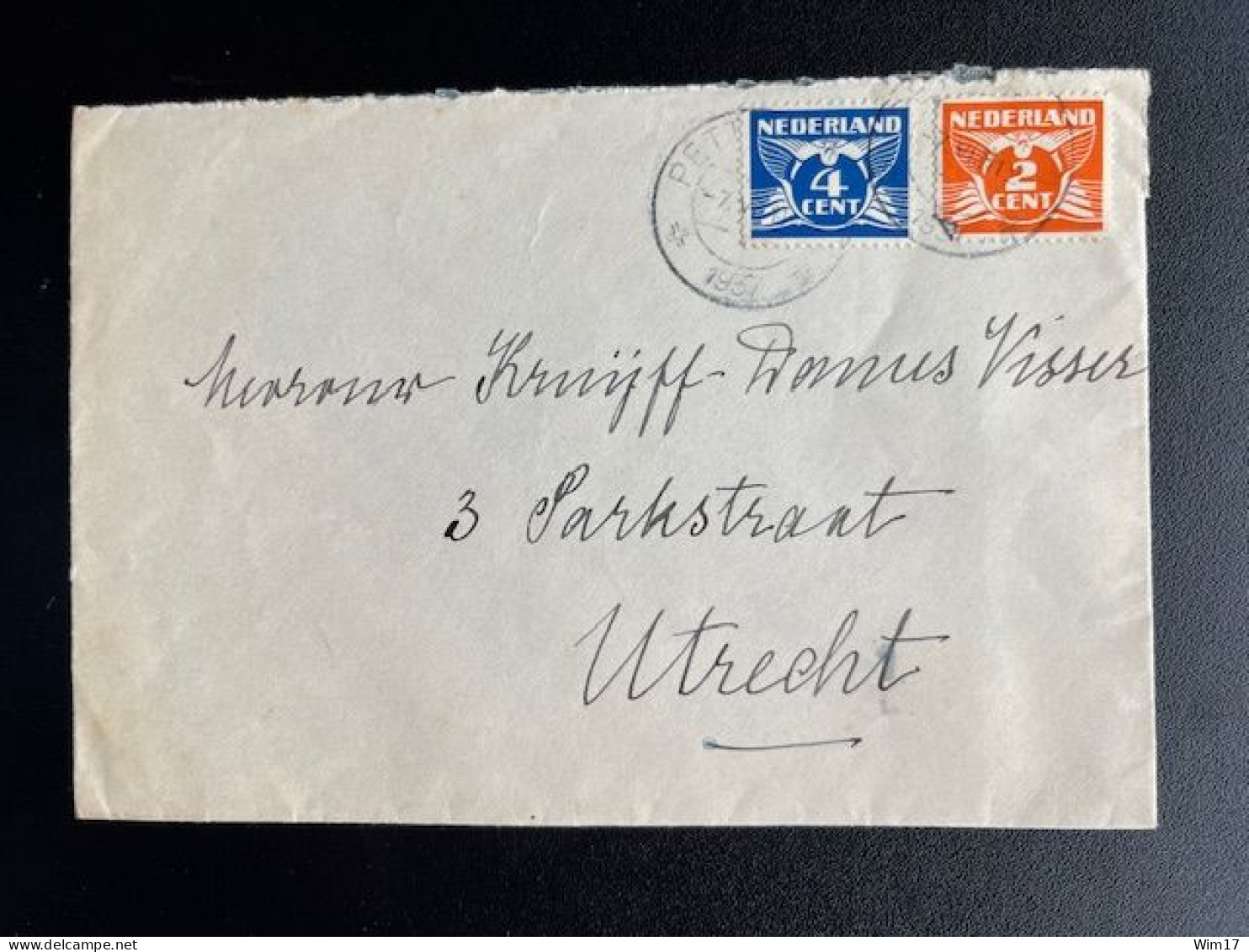 NETHERLANDS 1937 LETTER PETTEN? TO UTRECHT 07-07-1937 NEDERLAND - Covers & Documents