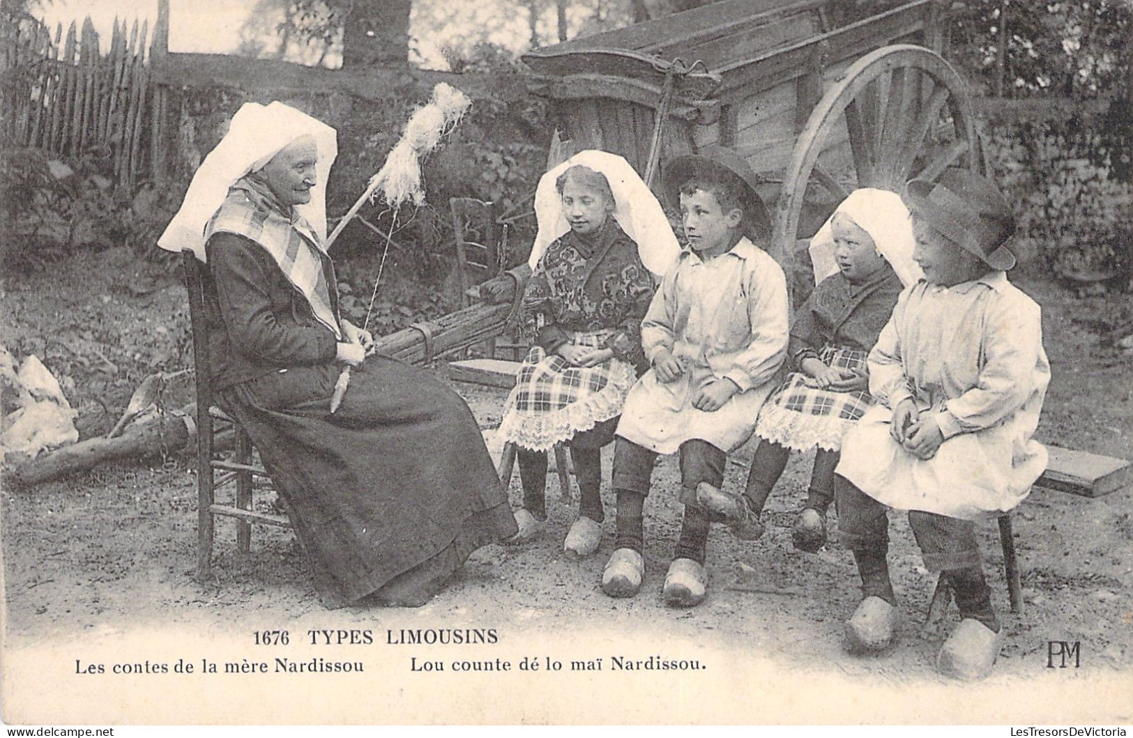 FRANCE - Types Limousins - Les Contes De La Mere Nardissou - Animé -  Carte Postale Ancienne - Limousin