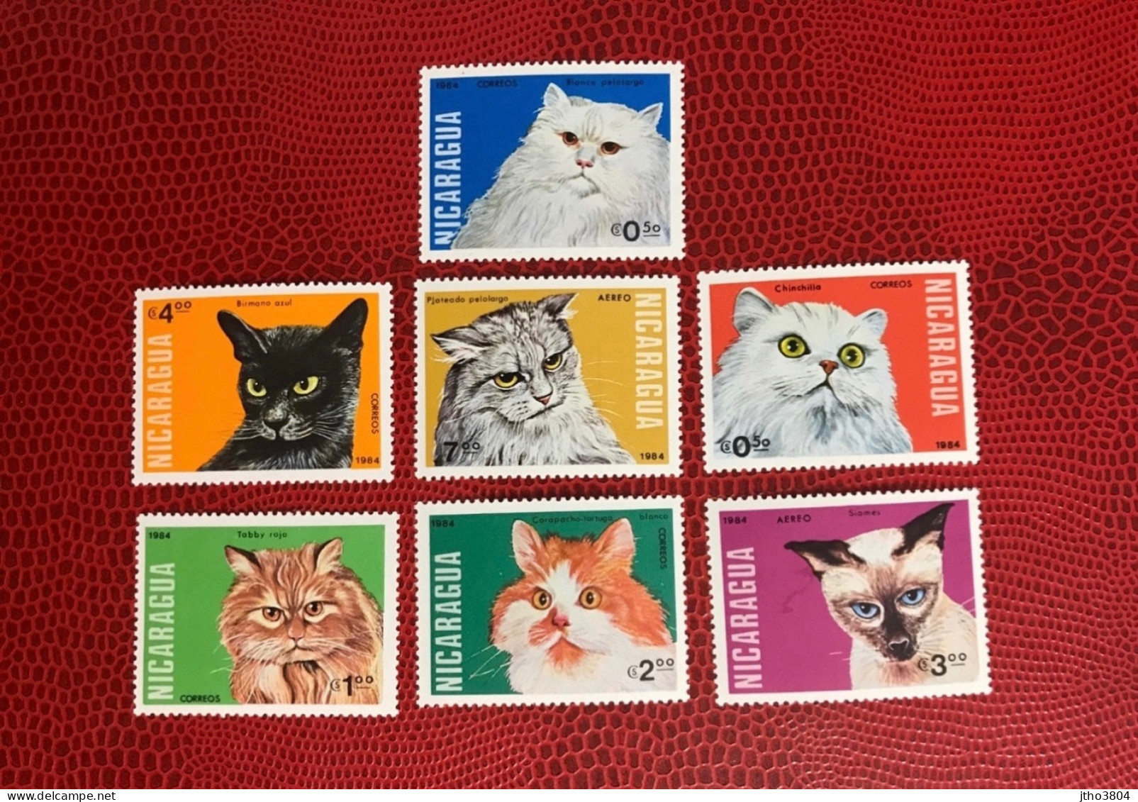 NICARAGUA 1984 7v Neuf MNH Mi 2482 / 2488 Gato Cat Pet Katze Gatto - Katten