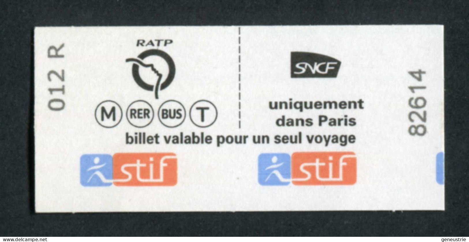 Ticket De Métro Spécial Neuf à Tarif Réduit "Pompiers De Paris Et Militaires" RATP / SNCF - Métropolitain De Paris - Europe