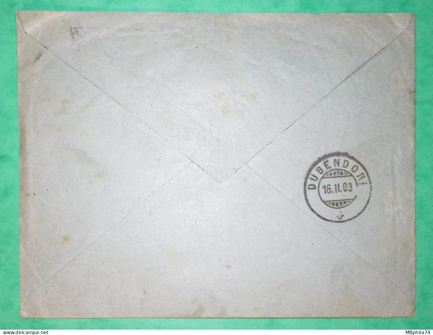 N°127 MOUCHON RETOUCHE LETTRE PONTARLIER DOUBS POUR DÜBENDORF SUISSE 1903 LETTRE COVER FRANCE - 1900-02 Mouchon