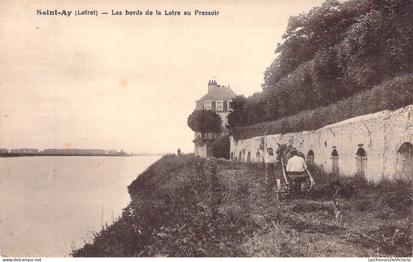FRANCE - Saint Ay - Les Bords De La Loire Au Pressoir - Animé -  Carte Postale Ancienne - Otros & Sin Clasificación