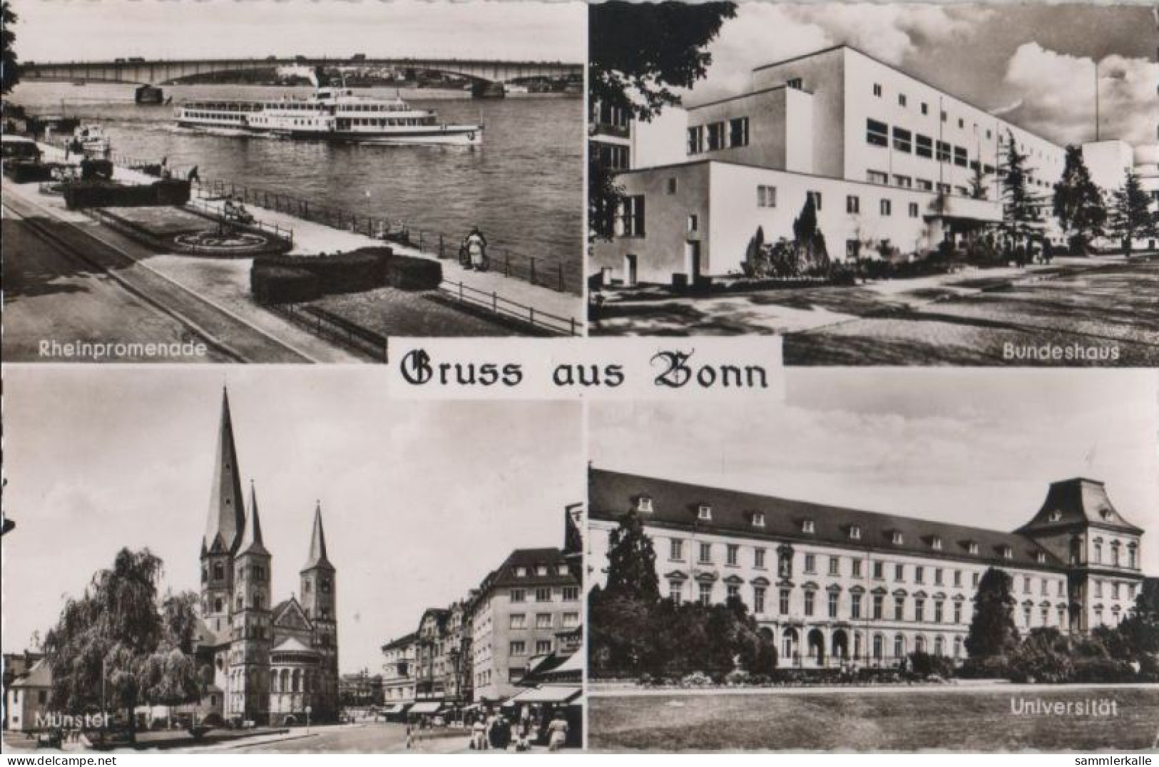 87319 - Bonn - U.a. Rheinpromenade - Ca. 1955 - Bonn