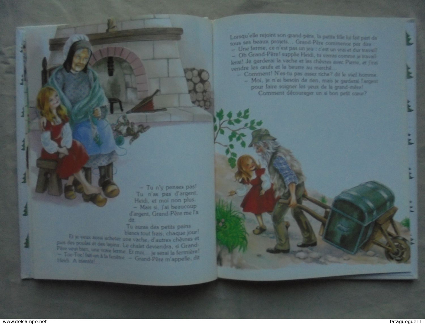 Vintage - Livre pour enfant Heidi à la ferme Collection Primevère Ed. Hemma 1990