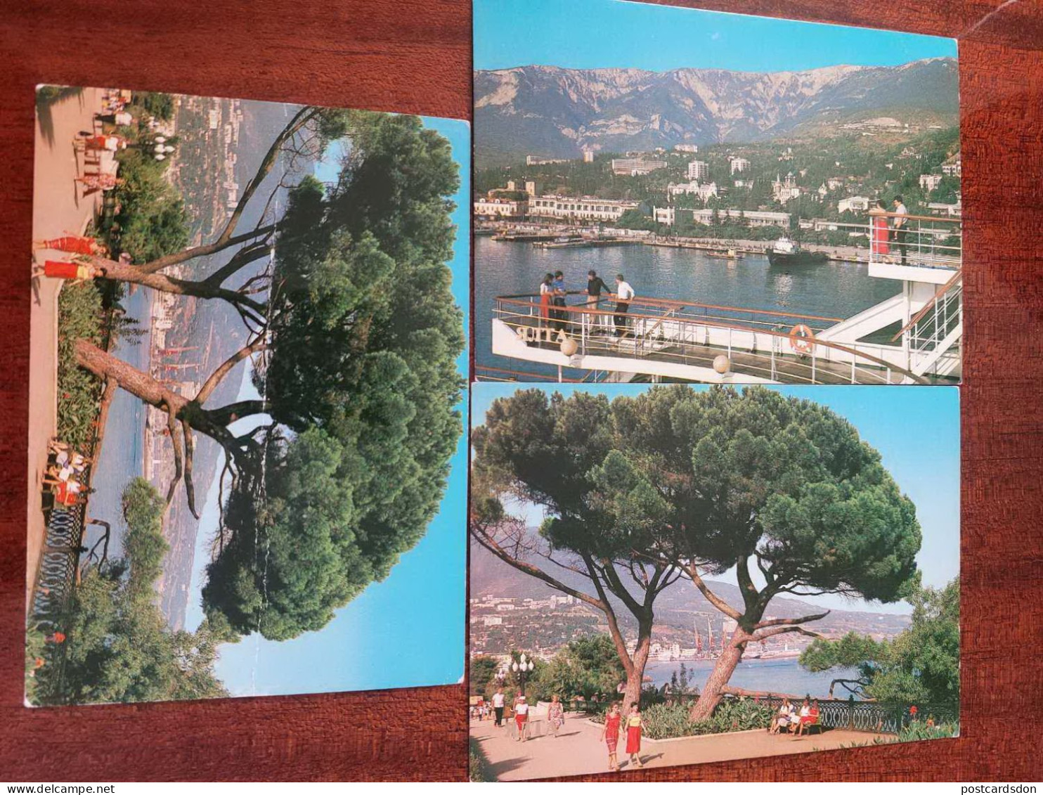 RUSSIA Vc Ukraine. 15 PCs Lot. OLD POSTCARD. CRIMEA.  Yalta - 1985 - Russland