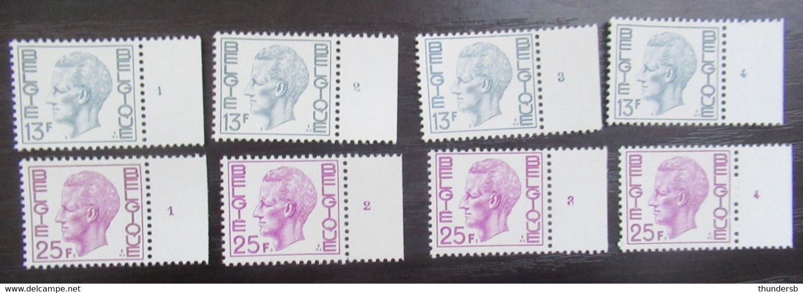 1747/48 P5 'Elström' - Volledige Set Plaatnummers - Postfris ** - 1971-1980