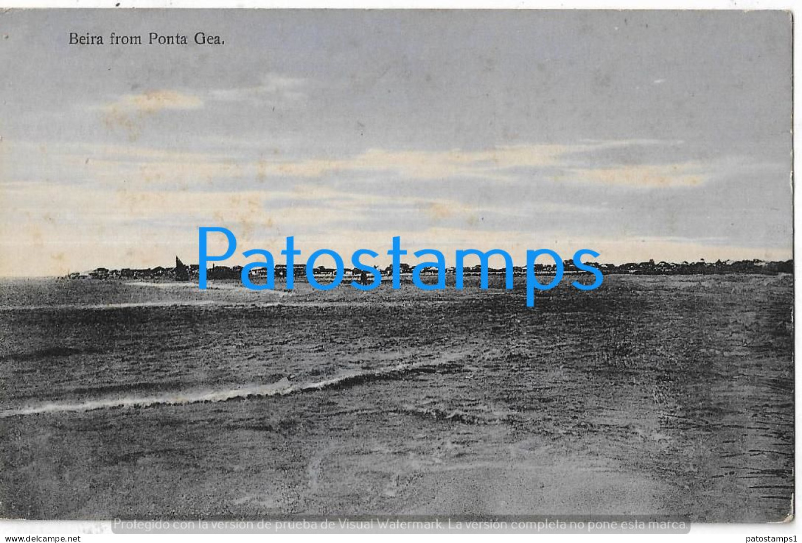 226019 AFRICA MOZAMBIQUE BEIRA FROM PONTA GEA SPOTTED POSTAL POSTCARD - Mozambico