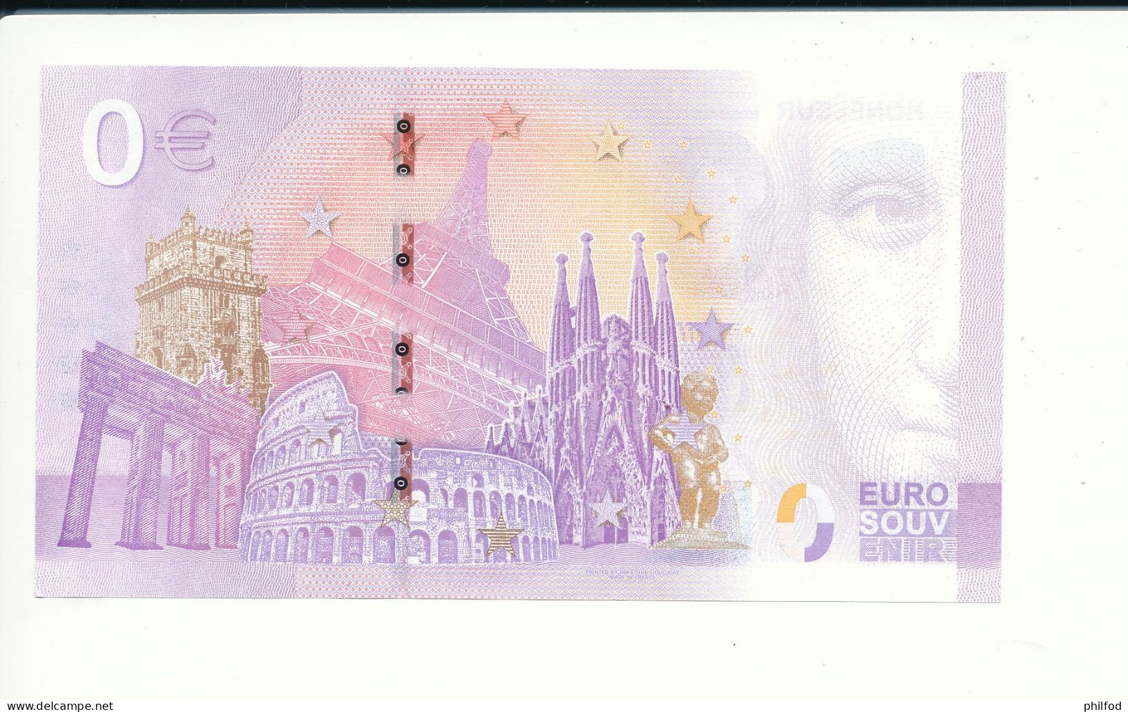 Billet Souvenir - 0 Euro - HONFLEUR NORMANDIE - UEHZ - 2023-3 - N° 4273 - Kiloware - Banknoten