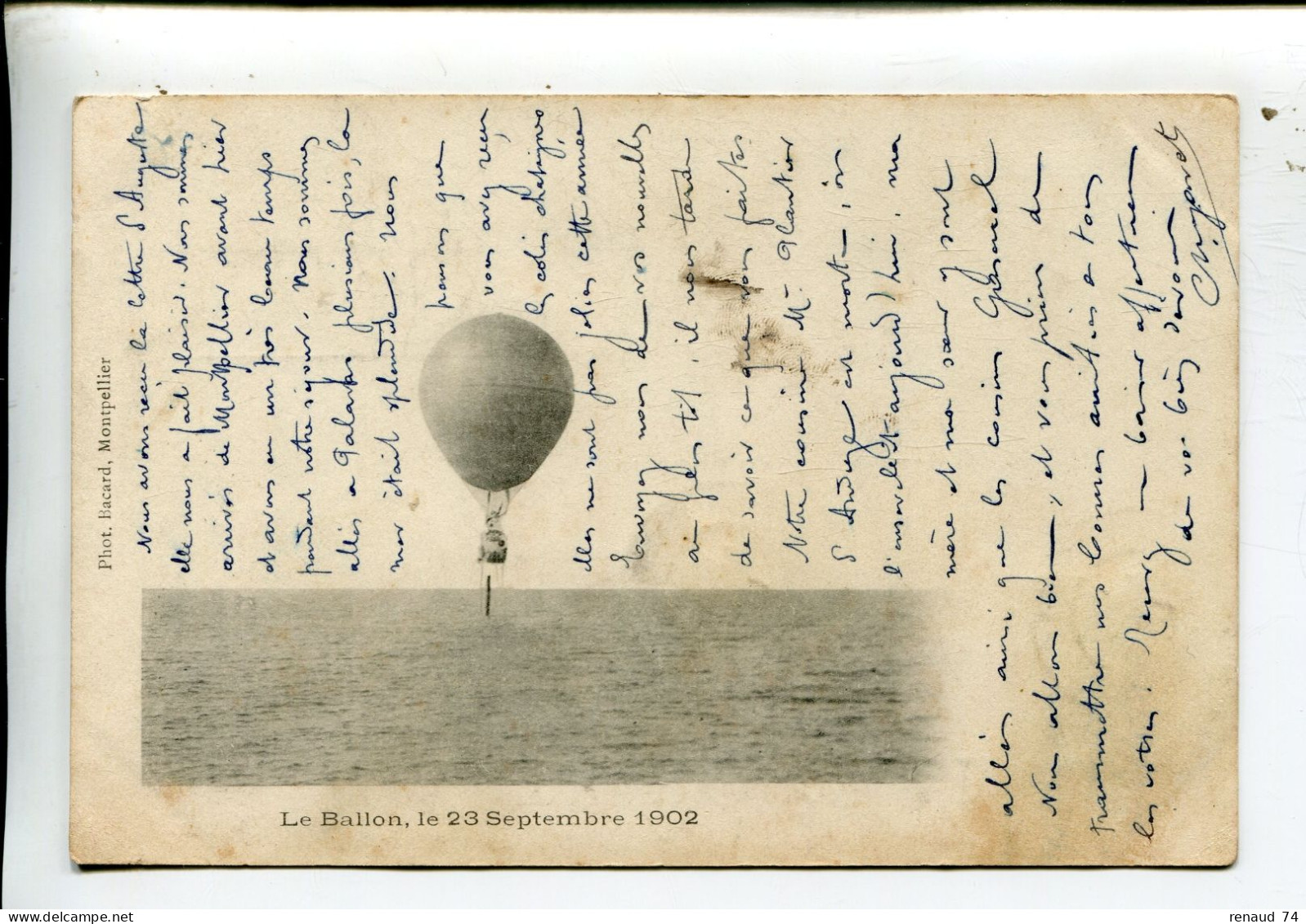 Palavas Les Flots Gard Ballon En 1902 - Palavas Les Flots