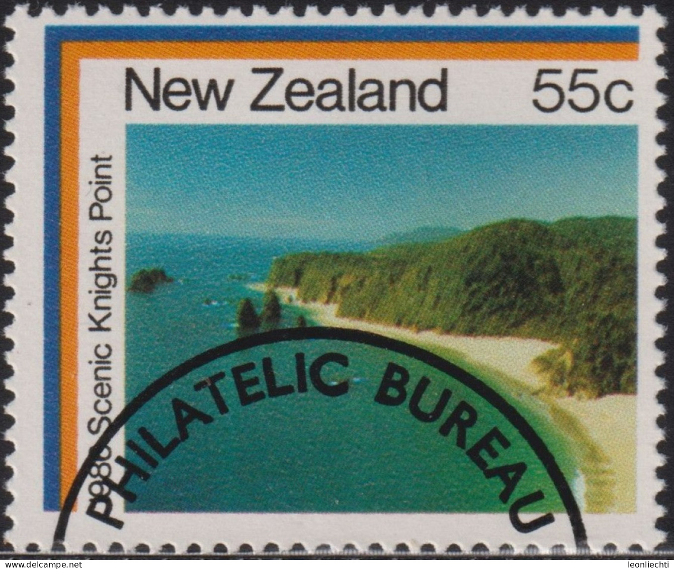 1986 Neuseeland ° Mi:NZ 964, Sn:NZ 850, Yt:NZ 928, Sg:NZ 1395, Un:NZ 1012, CP:NZ SS57a, Knights Point - Gebruikt