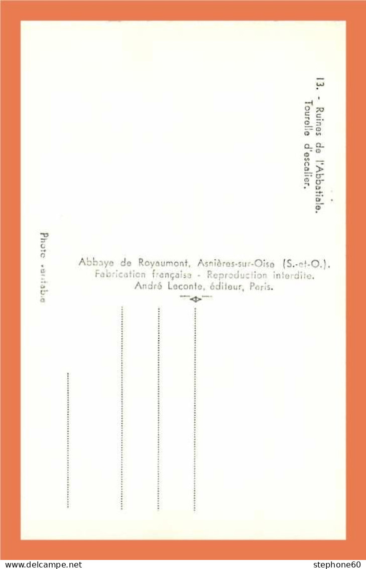 A357 / 081 95 - Abbaye De ROYAUMONT - ASNIERES SUR OISE - Ruines - Asnières-sur-Oise